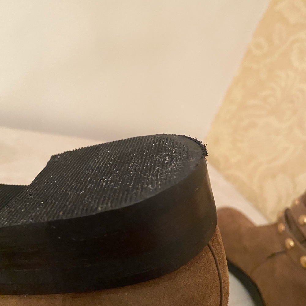 ONLY WORN TWICE. See By Chloe Studded Suede Ankle Boots. US Size 6 - Picture 15 of 16